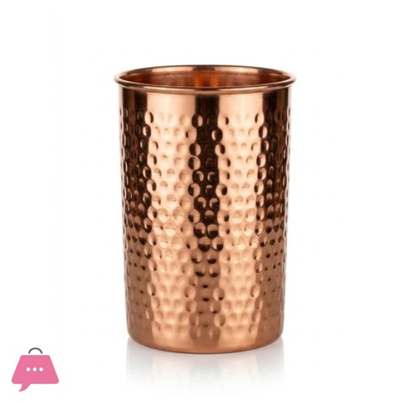 Hand Hammered Copper Tumblers - Copper Glass