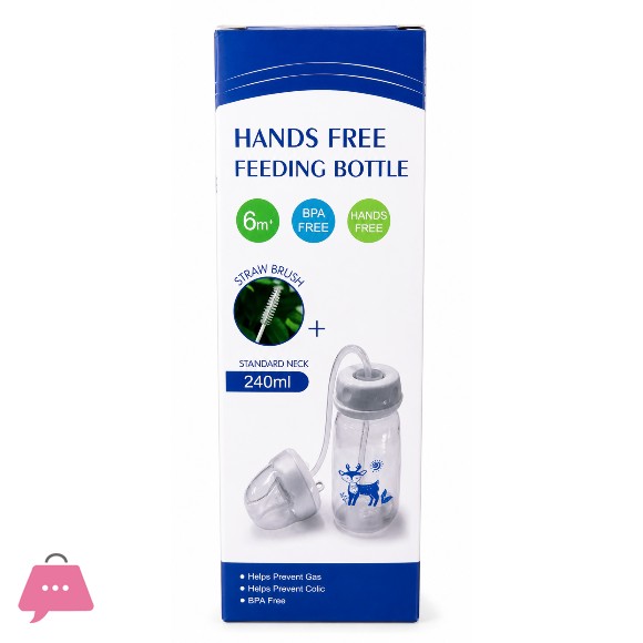 Hands Free Feeding Bottle Self Feeding Baby Bottle 240ml