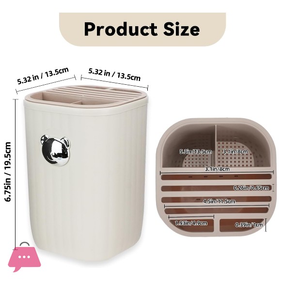 Knife Holder Detachable Kitchen Utensil Holder Countertop Chopstick Scissors Knives Organizer