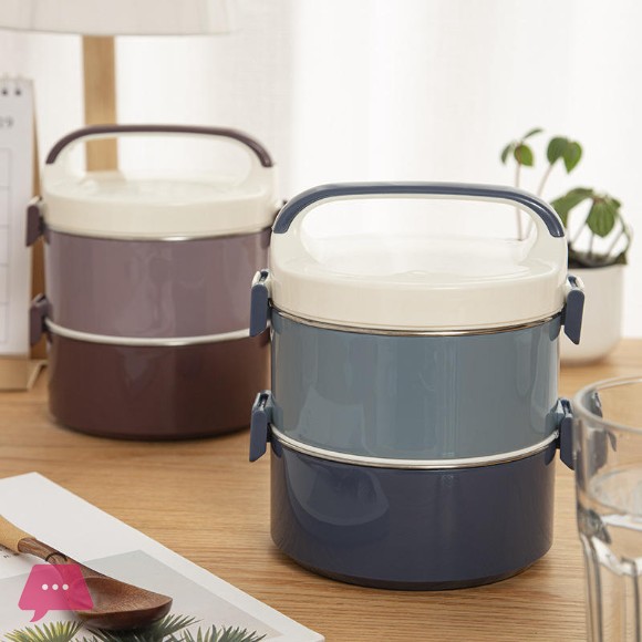 Modern Stainless Steel Portable Environment-friendly PP Plastic Lid Bento Box Lunch Box