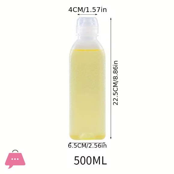 Oil Bottle Plastic Condiment Squeeze Bottles With Squeeze Top Multifunctional Sauce Bottles 500ML