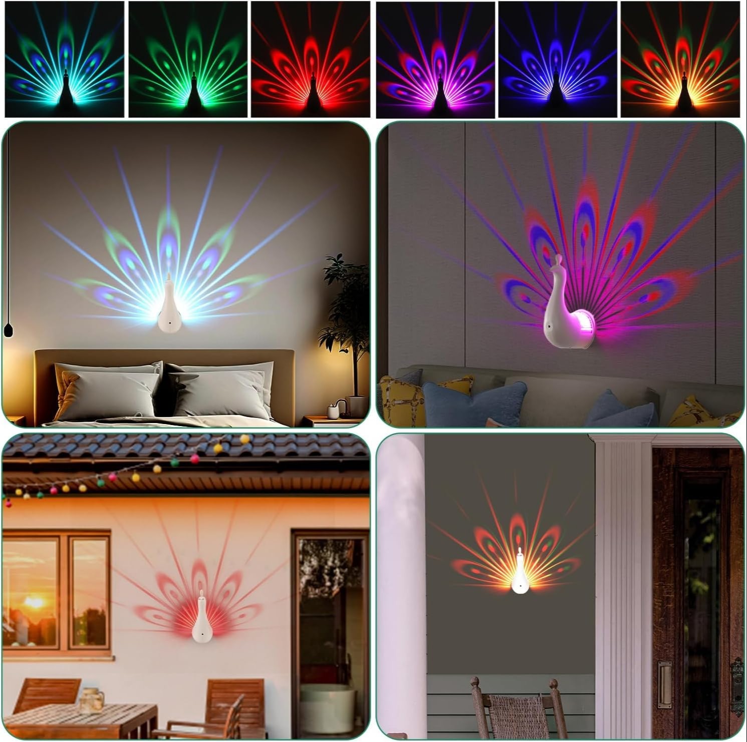 peacock-wall-light-7-color-led-peacock-projection-lamp-nightlight-with-remote-control-usb-rechargeable-night-light