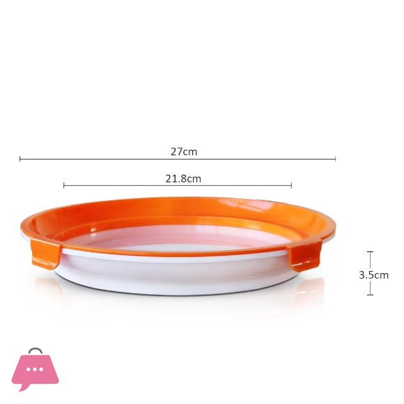 Round Food Preservation Tray Reusable Stackable Food Container Food Sealed Tray