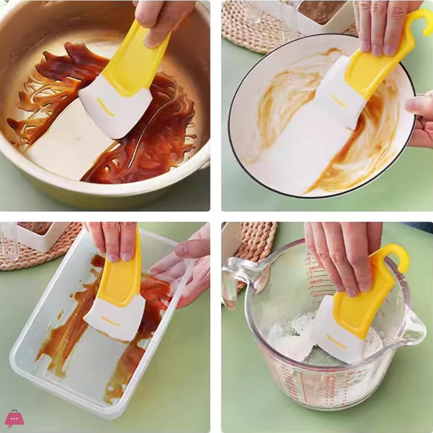 silicone-kitchen-spatula-food-scraper-heat-resistant-multipurpose-for-cleaning-pans-dishes--pots-and-plates--removes-oil-and-leftovers