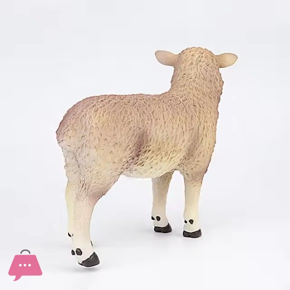 Standing Tall Realistic Sheep Plastic Soft Toy Farm Animal Model Toys