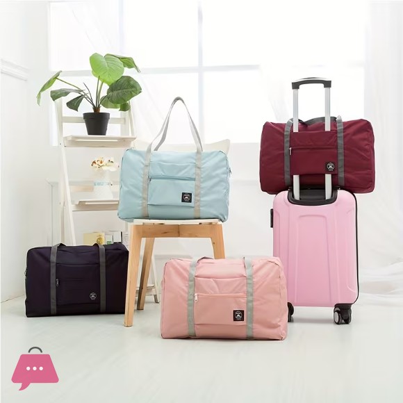 Foldable Large Capacity Duffle Bag Portable Non-Woven Travel Luggage Bag 1pc