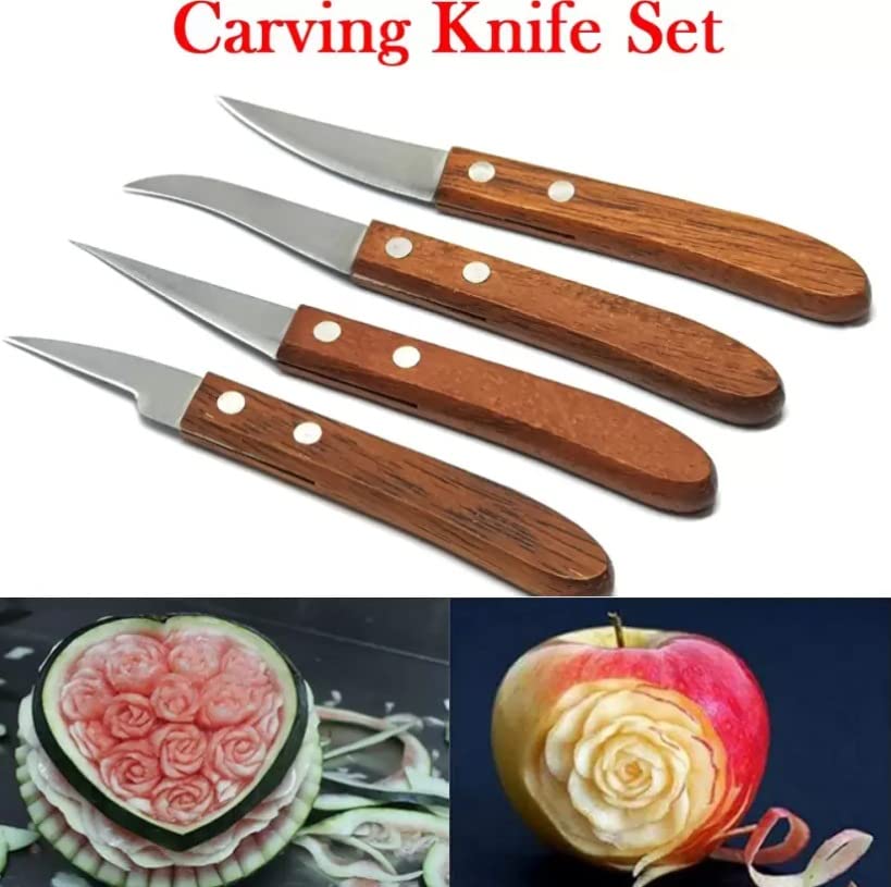 Mini Wooden Carving Cutter Set Fruit and Vegetable Caving Tools