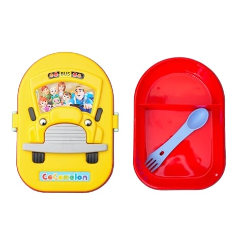 3D School Bus Shaped Lunch Box Kids