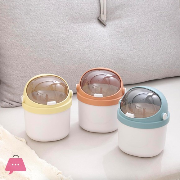 1Pc Desk Dustbin Waste Bin Garbage Trash can for Car Office and Study Table