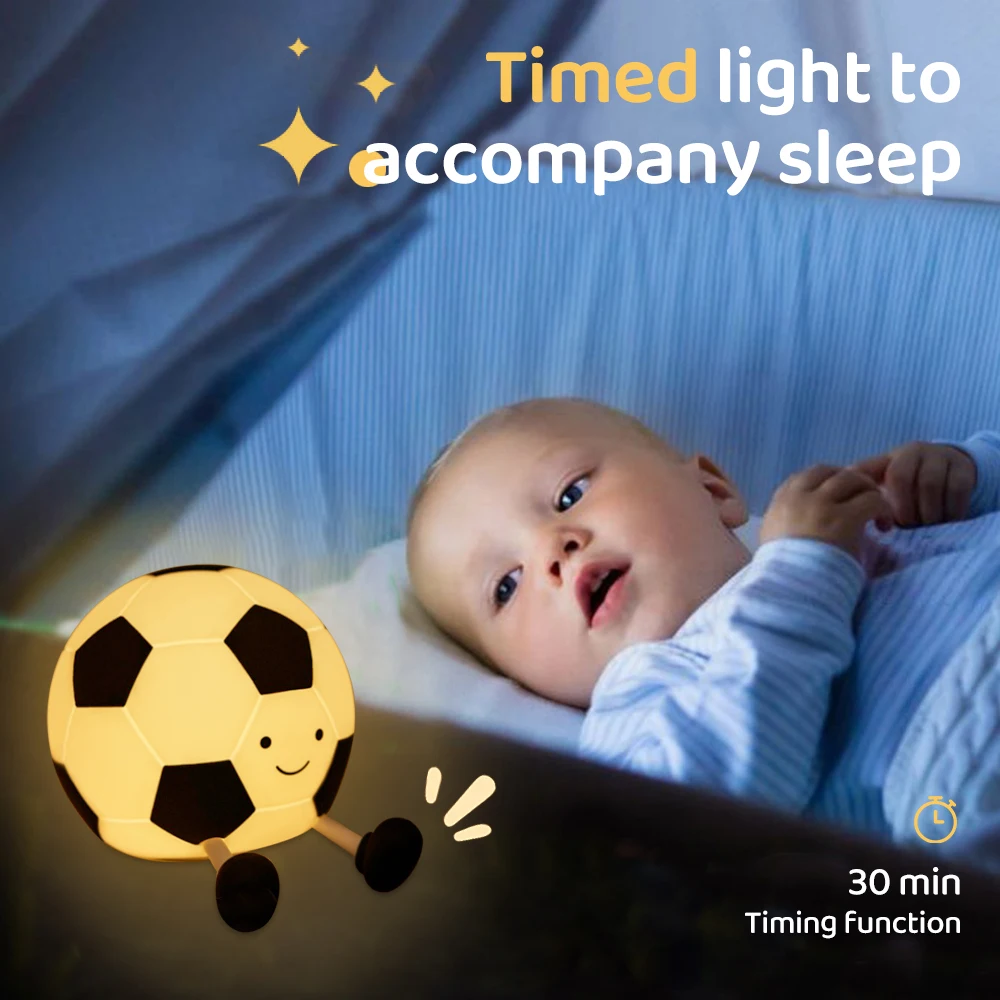 Novelty Football Silicone Night Light