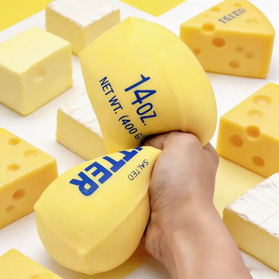 Squishy Realistic Butter Stick 14oz - 400G Soft Squeeze Unisex 14 Years & up Butter-Shaped 1Pcs