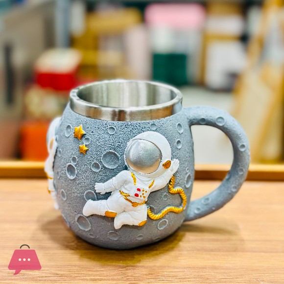 Astronaut Cosmonaut Pattern Mug Stainless Steel Mug