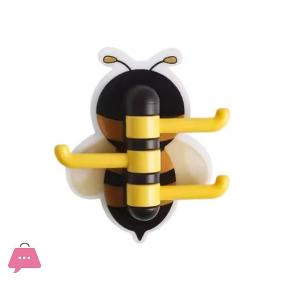 Bee Wall Mounted Hanger Coat Hook Rack Clothes Hook for Kids Home Decoration