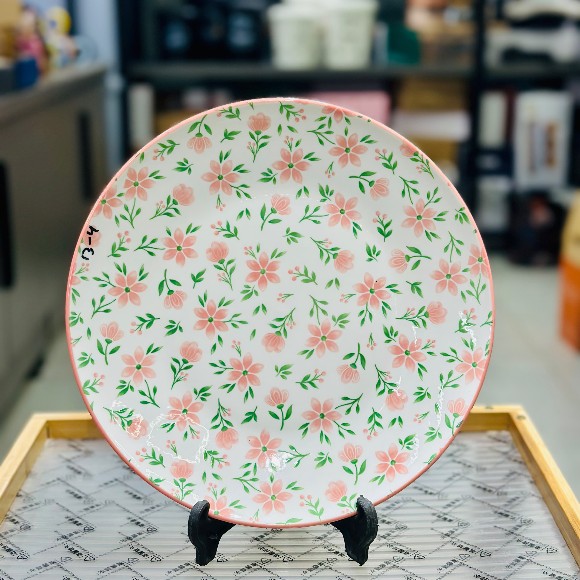Bohemian Style Porcelain Dinner Tableware Plate 10 inches - 1Pcs