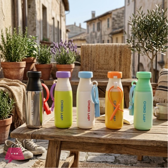 CHAKO LAB WATER BOTTLE MILK POD CERAMIC COATED - 520ML