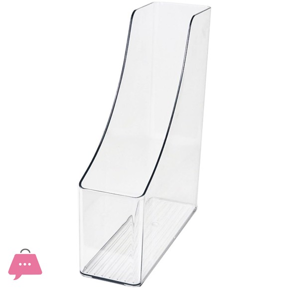 Clear Desktop Bookends Book Magazine Stand Multipurpose Desk Book End Space Saving Desk Book Organizers 8.5x25x30cm