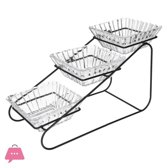 Danny Home Serving Glass Bowl Set 4Pcs 250ml