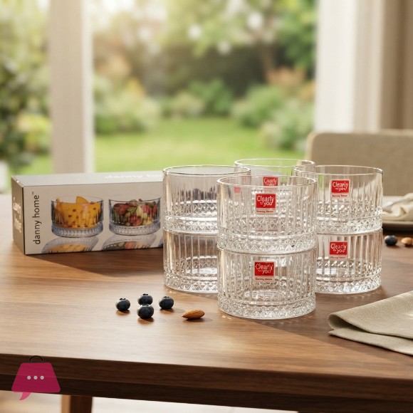 Danny Home Dessert Glass Cup Set 6 - 230ml