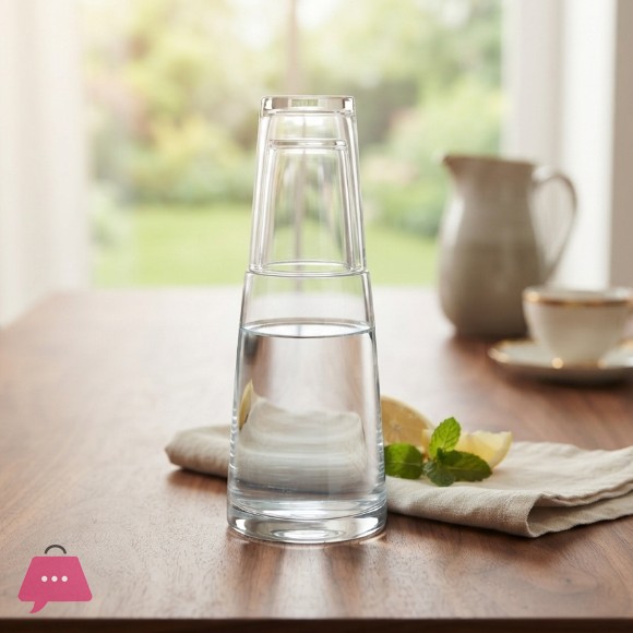 Danny Home Glass Water Carafe 1Liter