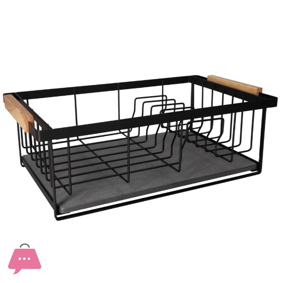 Danny Home Dish Rack with Diatomite Drip Tray 42.4cm