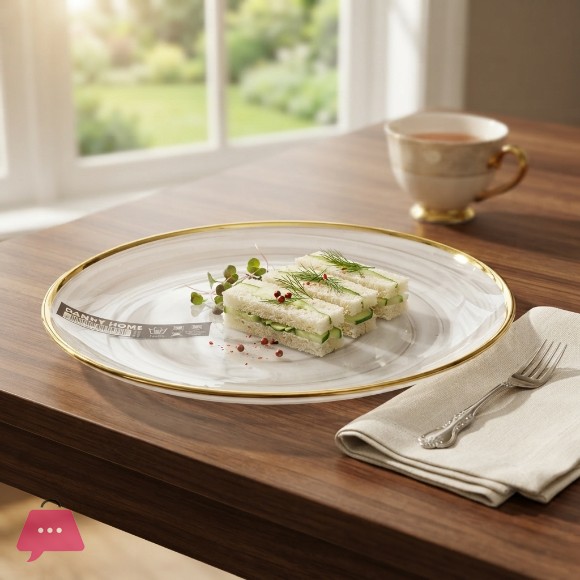 Danny Home Marble Side Plate 8.5 Inch