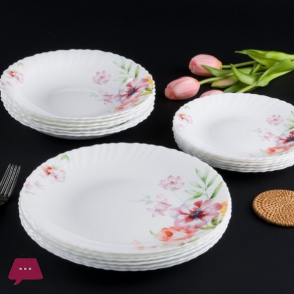 Danny Home Opal Glass Dinner Set 24pcs