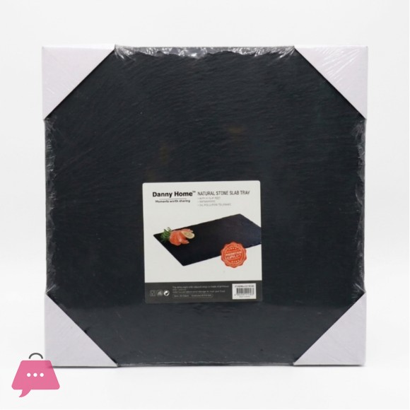 Danny Home Slate Stoneware Dish - 25 x 25 cm