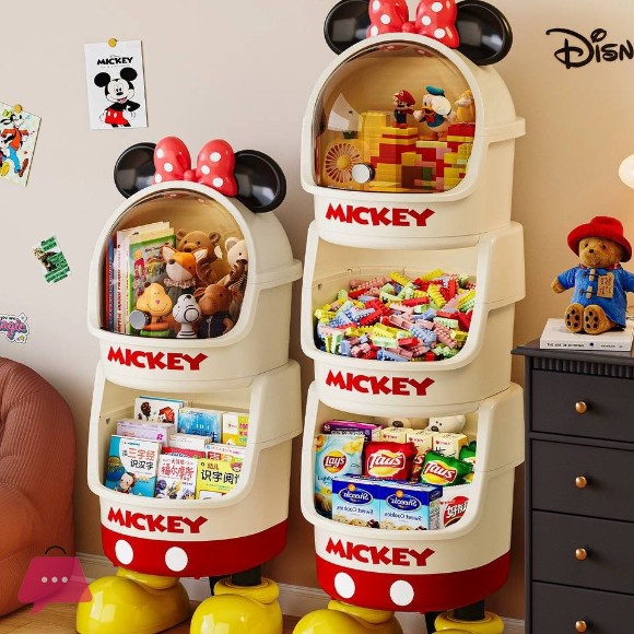 Disney Mickey Mouse Multipurpose Standing Storage Organizer Cabinet