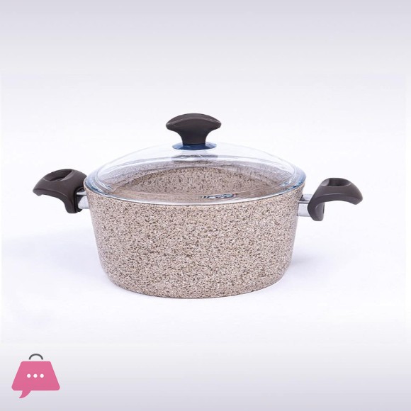 Falez Creamy Granetic Casserole Pot 30cm Turkey