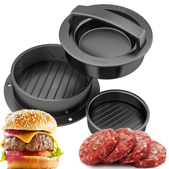 Hamburger Meat Press Maker Round Shape Non-Stick Stuffed Burger Patties ABS Beef Press Mould