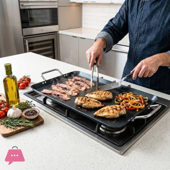 Kitchen King Nonstick Griddle Tray For Steak 50 x 28cm