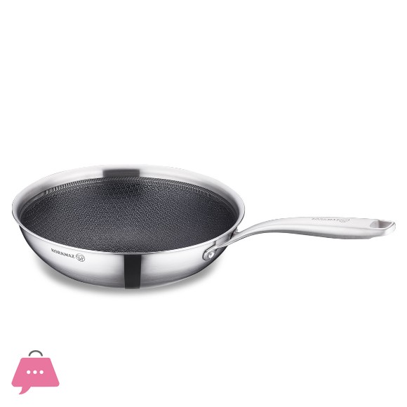 Korkmaz Honeycomb Laser Coated Altima 26x7.7 cm Wok - A3878 Turkey Made