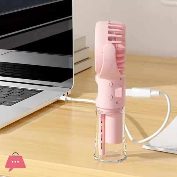 Portable Water Mist Fan Mini USB Charging 4 Gears