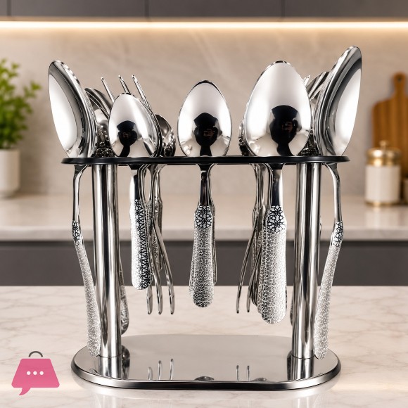 STAINLESS STEEL CUTLERY SET OF 29 - 6 PERSON