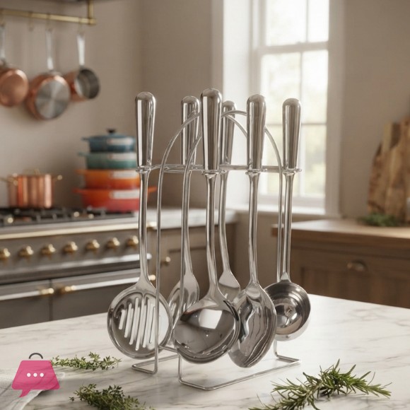 Stainless Steel Kitchen Set Cooking Utensils 7 Pcs
