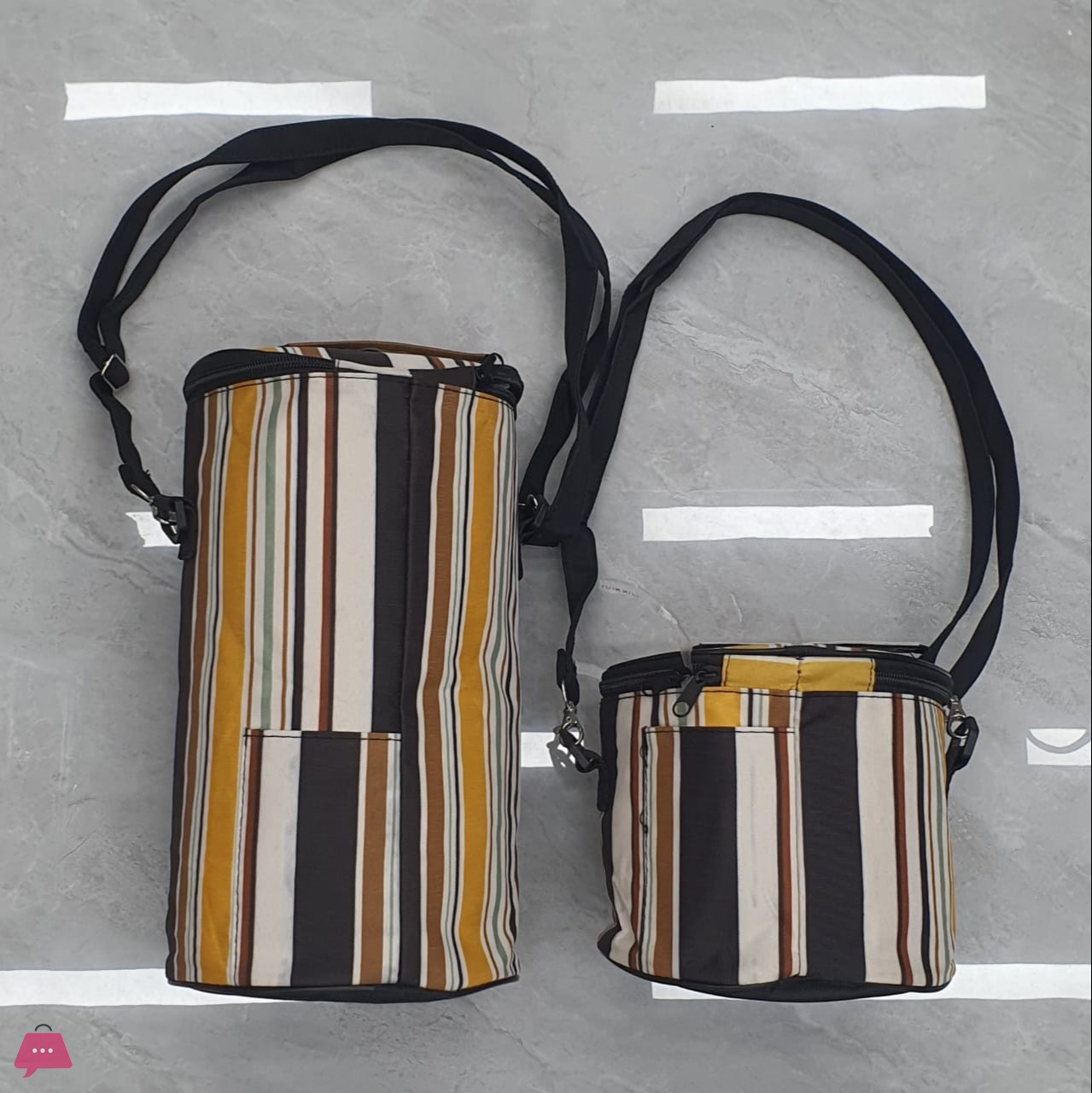 striped-zipper-lunch-box-insulation-bag