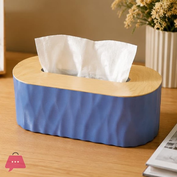 Wooden Head Tissue Box