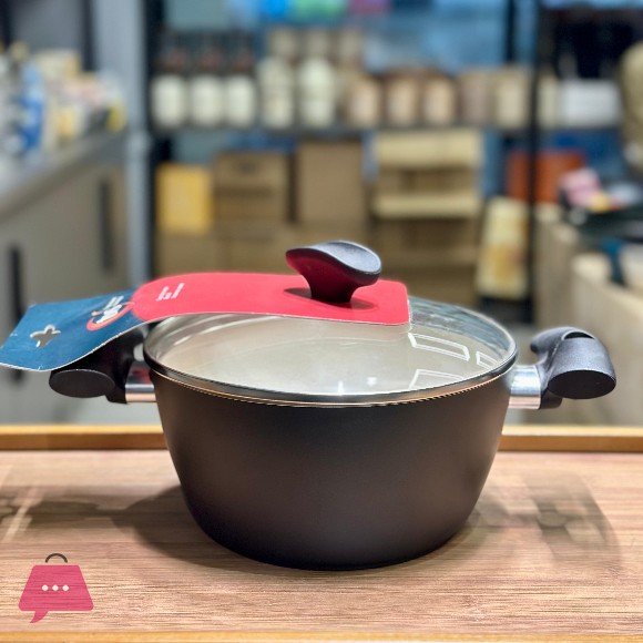 TVS Ceramic Coat Cooking Pot 20cm Made in Italy