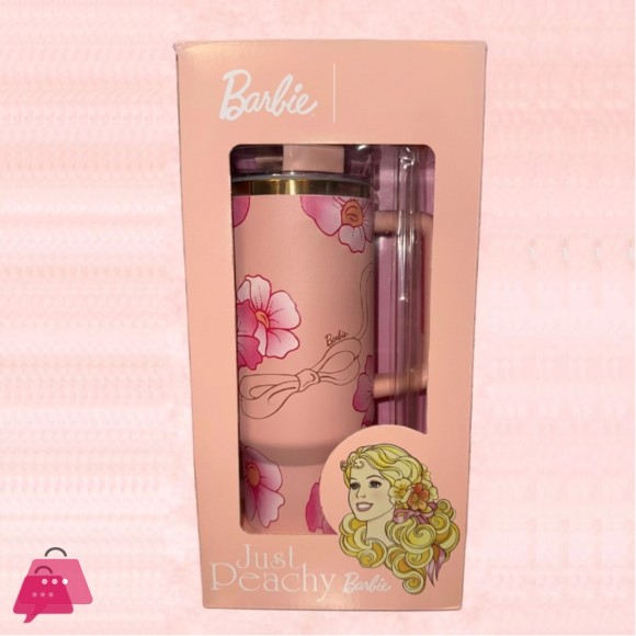 X Barbie Legends Flowstate Quencher 40oz Tumbler 80s Peaches N Cream