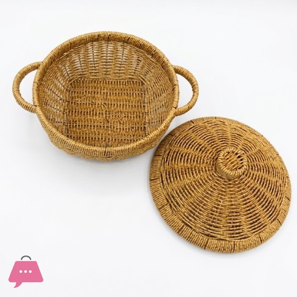 3-Piece Woven Rattan Basket - 1235-18