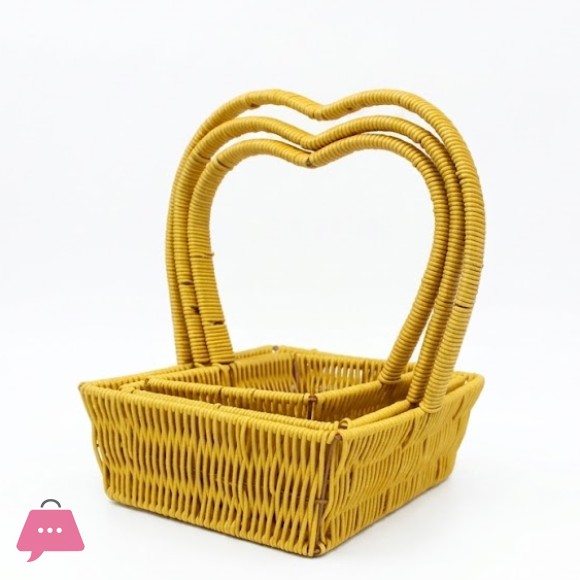 3-Piece Woven Rattan Basket - 1235-15