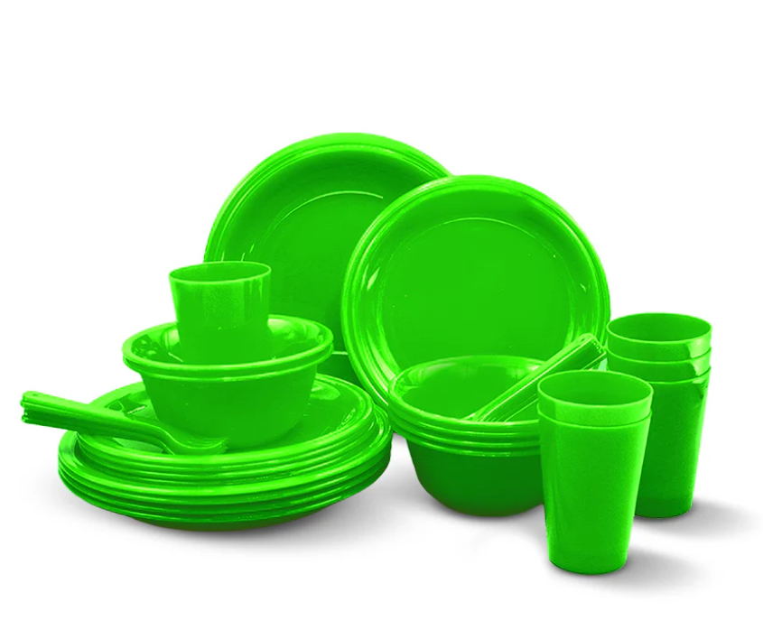 Best Quality 37 Pieces Saga Picnic Set 6 Person Dinner Utensil Set