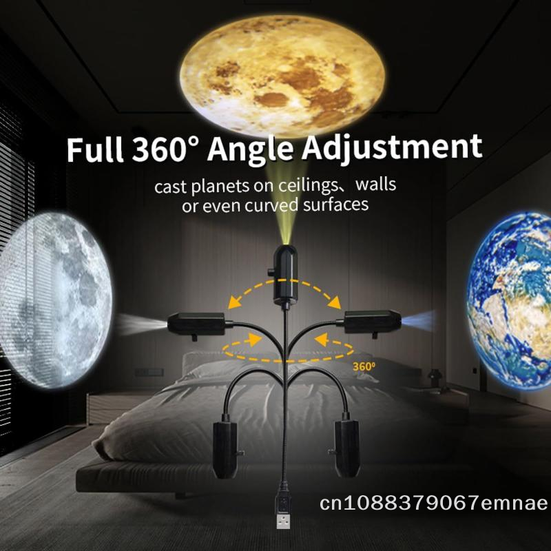 5V USB Planet Projection Lamp Starry Sky Night Light