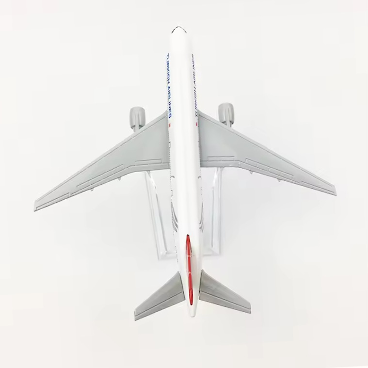 Diecast Airplane Turkish Airlines B777 Model 16cm 1:400 Metal Aircraft Model Toy