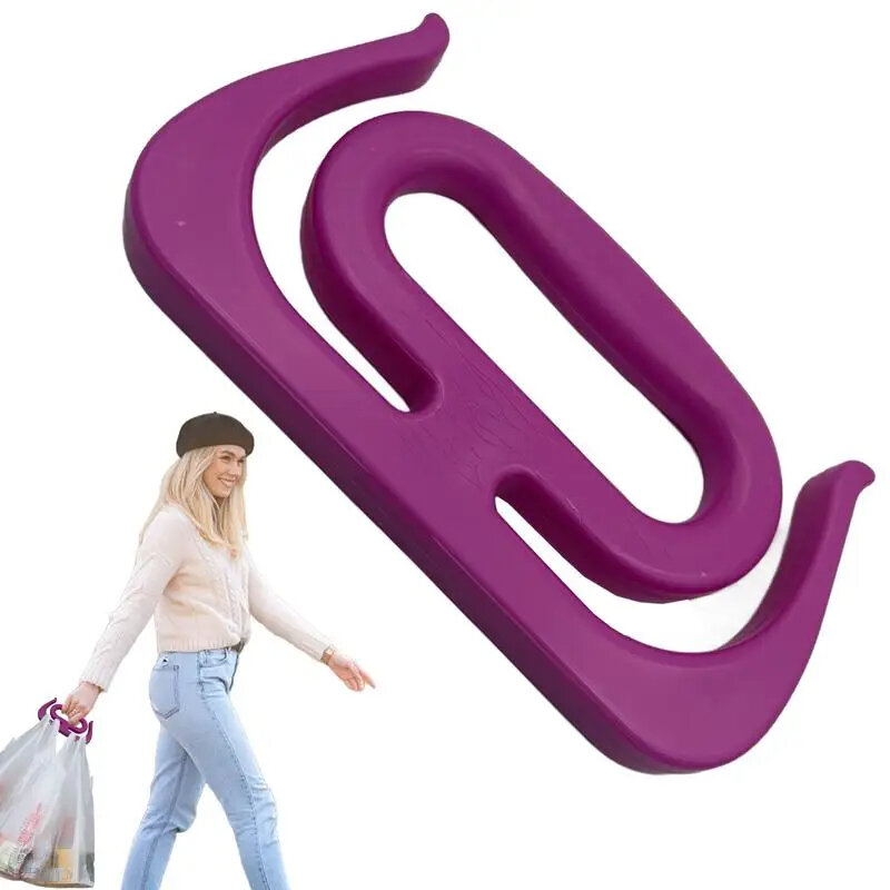 2 Pcs Portable Bag Grip Grocery Bag Carrier Shopping Bag Carrier Grocery Bag Holder Multipurpose Clips Handle Carrier