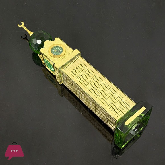 Crystal Makkah Clock Tower Islamic Gift Scale Model