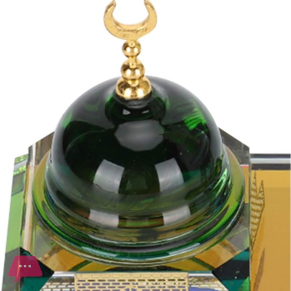 Crystal Mosque Islamic Decorative Set – Crystal Kaaba- Madina Scale Model