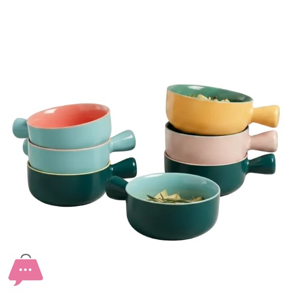 Danny Home Serving Bowl with Handle - 6.2Inch