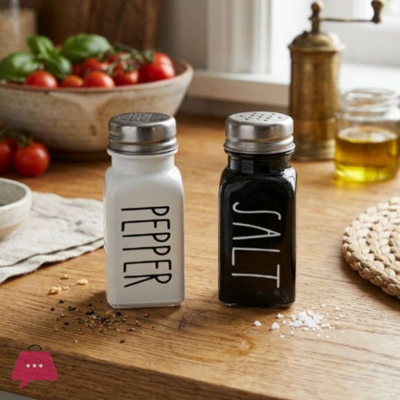 Danny Home 2Pcs Glass Salt & Pepper Shaker - 90ml