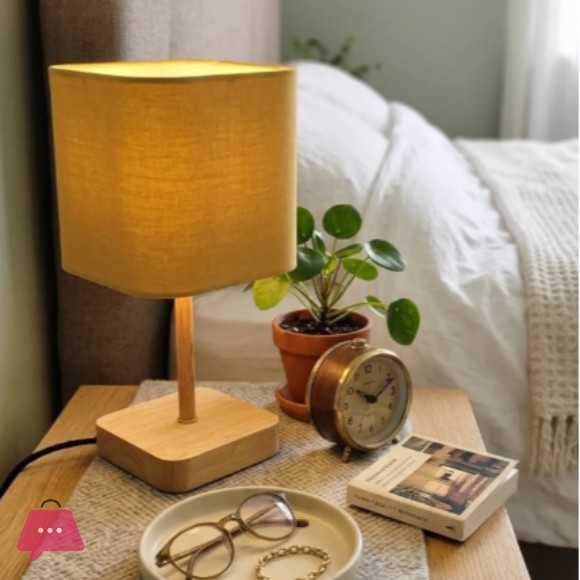Danny Home Bedside Minimalist Table Wooden Standing Lamp